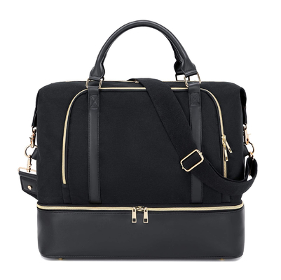 comprar Bolso de viaje de cuero para hombres y mujeres con manga de carrito 17.3x14.5x8.3