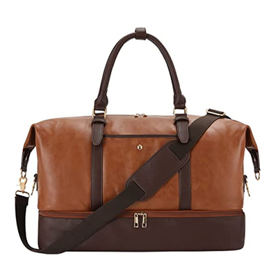comprar Bolsa de fin de semana de cuero de PU, bolsas de viaje con zapatos y compartimento de portátil online manufacture