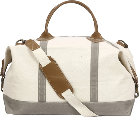 comprar Bolso de viaje de cuero de lona pesada con correa de hombro desmontable online manufacture