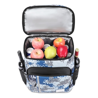 comprar Bolsa de comida camuflado aislado de enfriador Mochila de comida bolsillos 34x23x43cm online manufacture