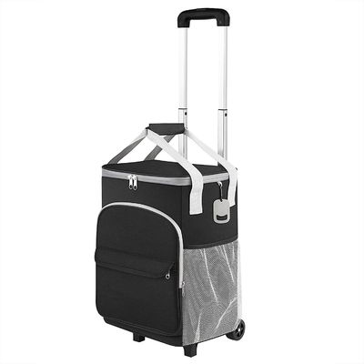 comprar Bolso de refrigerador aislado para carritos de picnic con carrito de ruedas mantenga frío caliente 2x8x15