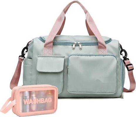 comprar Bolso de viaje plegable de peso medio ligero impermeable con compartimiento para zapatos / bolsillo húmedo online manufacture