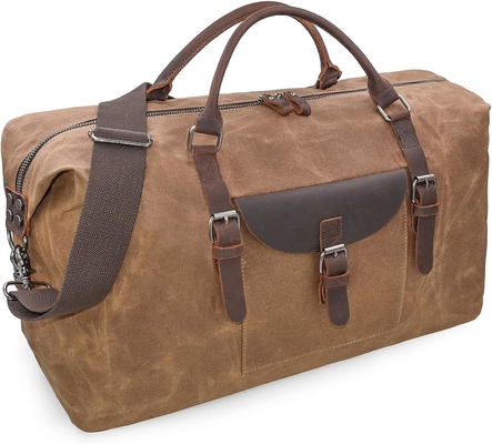 comprar Super tamaño impermeable fin de semana bolsa de noche viaje llevar en el tote con cera online manufacture