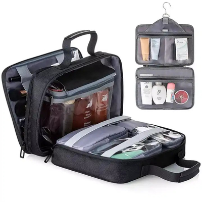 comprar Kit portátil de suspensión de Dopp Bolsa cosmética personalizada Rectángulo Impresión de pantalla de seda online manufacture
