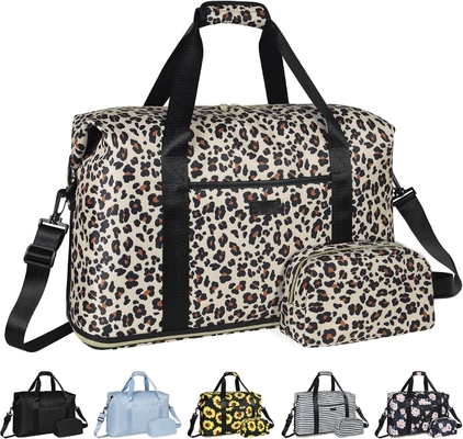 comprar Leopard Extensible Large Weekender Overnight Waterproof Carry on Shoulder Tote Bolso de viaje y bolso de aseo online manufacture