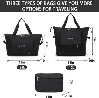 comprar Bolso de viaje plegable impermeable de gran capacidad de tela ligera de Oxford portátil online manufacture