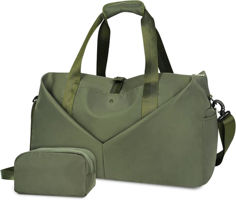 comprar Bolso verde portátil de noche de fin de semana de gimnasio Bolso de bolso con zapatos de bolsillo mojado Compartimiento online manufacture