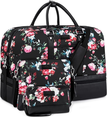 comprar Large Duffel Canvas Overnight Weekend Bag Carry On Tote Bag con compartimiento para zapatos online manufacture