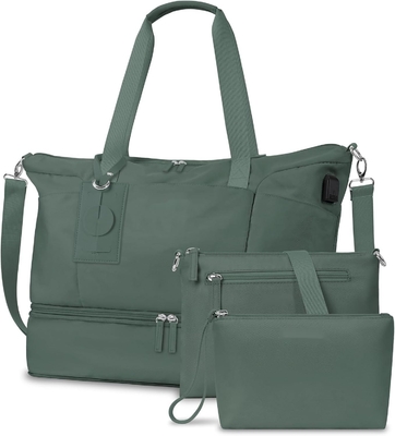 comprar Extensible Carry On Tote Weekender Gym Duffle Personalizado con compartimiento para zapatos y bolsillo mojado online manufacture