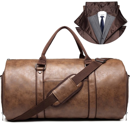 comprar 50L de cuero de viaje personalizado bolso de ropa compartimiento de negocios hombre traje ISO900 online manufacture