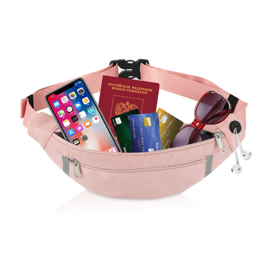 comprar Cartera de hombro Fanny Rosa Bolsa de cintura personalizada Crossbody de senderismo para mujeres 12.8X9.6 