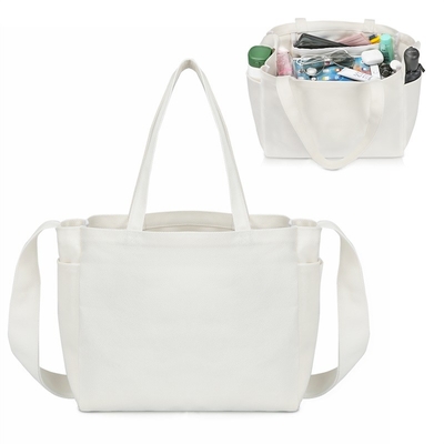 comprar Bolso de compras plegable de lienzo de comestibles reutilizable con manguera larga 4.4x6.7x11
