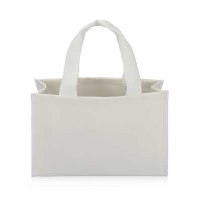 comprar Bolsa de lienzo bolsas de compras personalizadas de venta al por menor de gran tamaño Fondo grueso 4x4x10