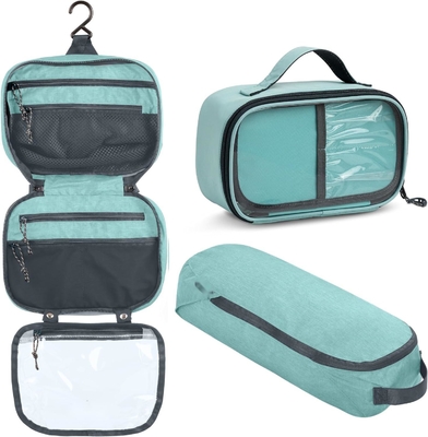 comprar Accesorio ultraligero organizador colgante bolso maquillaje color azul polvo bolso de viaje personalizado con soporte de pincel online manufacture