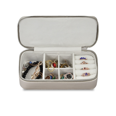 comprar Maquillaje Bolsas de almacenamiento de joyas Caja de cuero PU de viaje portátil 7x3.15x1.97