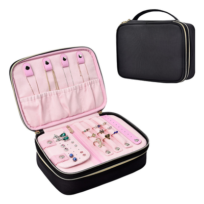 comprar Bolsa de almacenamiento de joyas grande de doble capa de viaje 210D Nylon 9.4x3x7.2 
