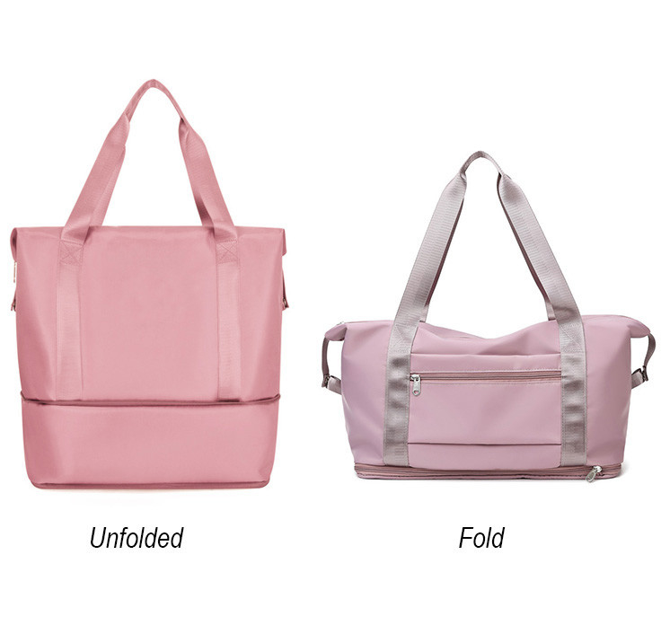 Bolso de viaje para deportes de ruedas poliéster 210D mujer impermeable 10.63x21.65x7.09