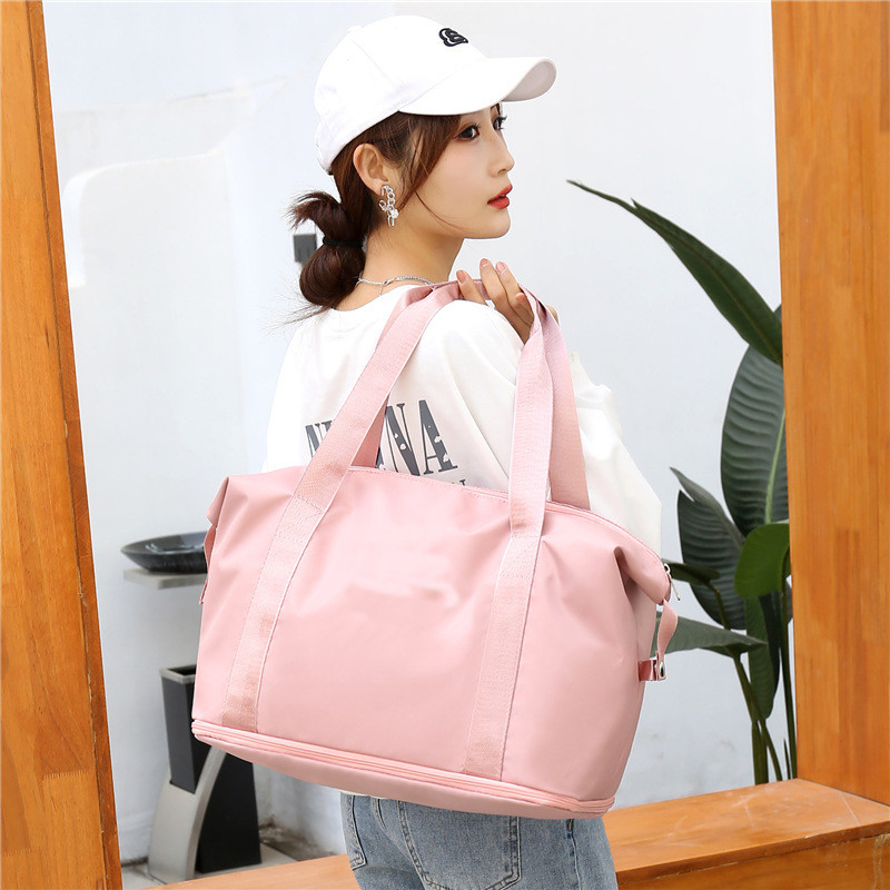 Bolso de viaje para deportes de ruedas poliéster 210D mujer impermeable 10.63x21.65x7.09