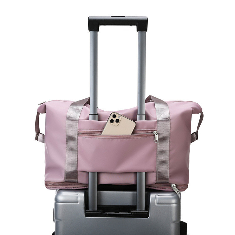 Bolso de viaje para deportes de ruedas poliéster 210D mujer impermeable 10.63x21.65x7.09