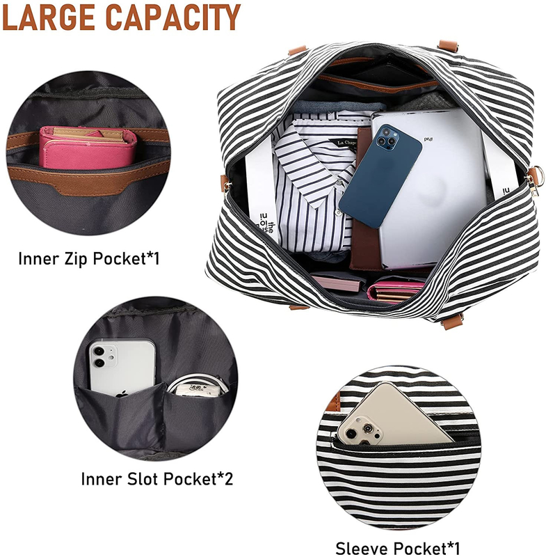 Envases de viaje para hombres bolsas de viaje equipaje para llevar durante el fin de semana Tote 16.2x14.5x8 