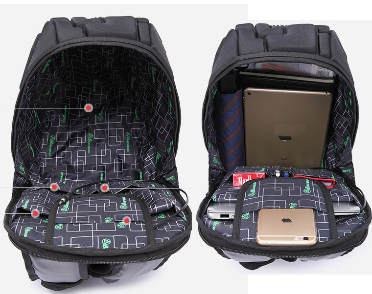 Mochila de viaje personalizada de negocios de EVA Shell tamaño grande 16.14x10.43x1.18