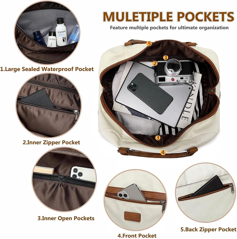 Bolsas de viaje con estilo con compartimiento de computadora portátil 19 pulgadas 19.7 x 9.8 x 14.6 