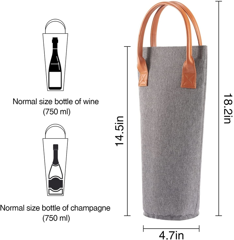 Bolsa de hielo aislada redonda portátil para bebés Botellas de vino Bolsa de hielo pequeña 4x14