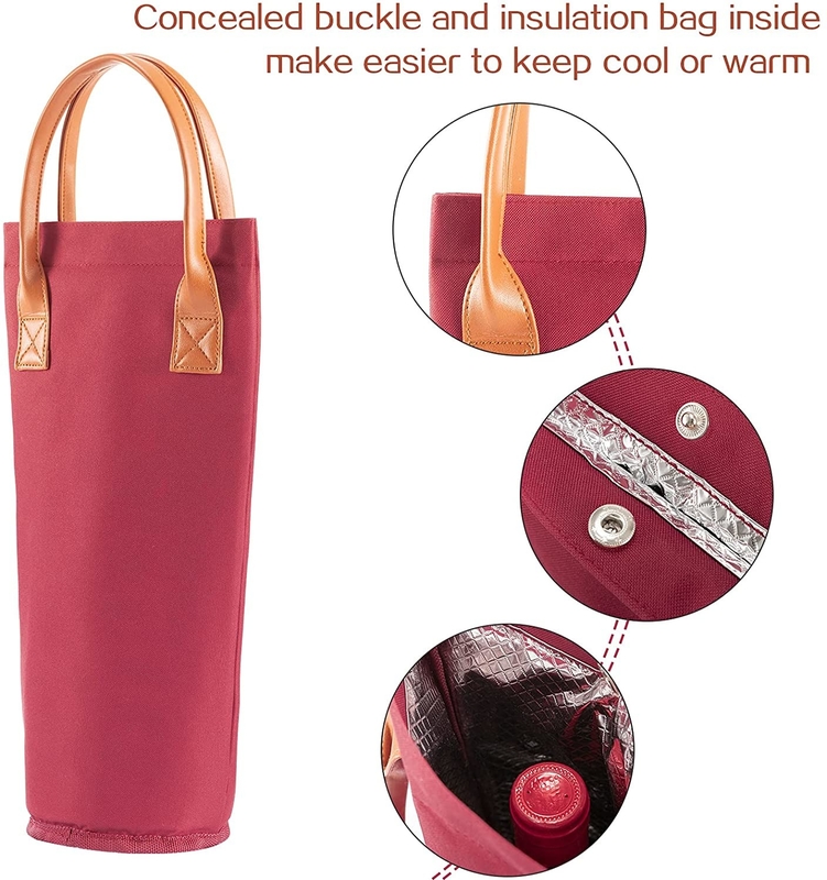 Bolsa de hielo aislada redonda portátil para bebés Botellas de vino Bolsa de hielo pequeña 4x14