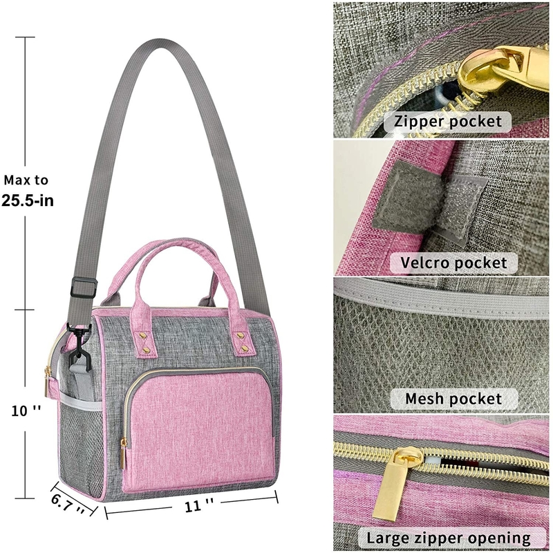 12 paquetes 6 paquetes de bolsas aisladas personalizadas para la leche materna almuerzo diario 11x6x10