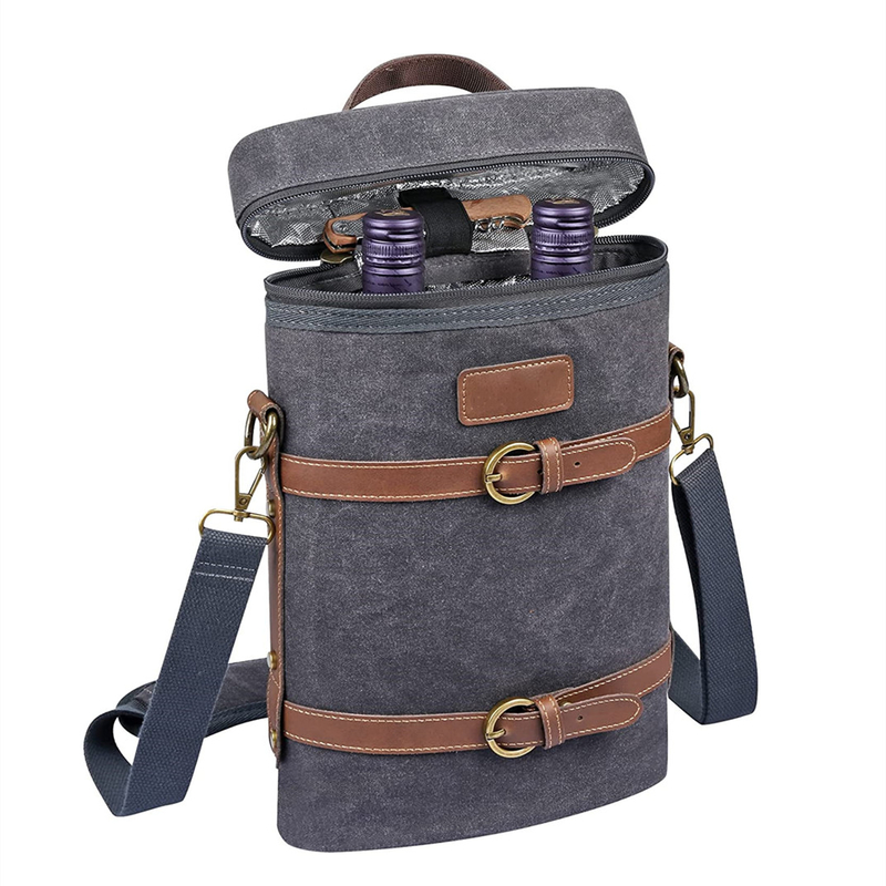 Flexible vino de picnic de trabajo pesado de costumbre aislada bolsa de enfriador Pad divisor botella de agua 8x3x13