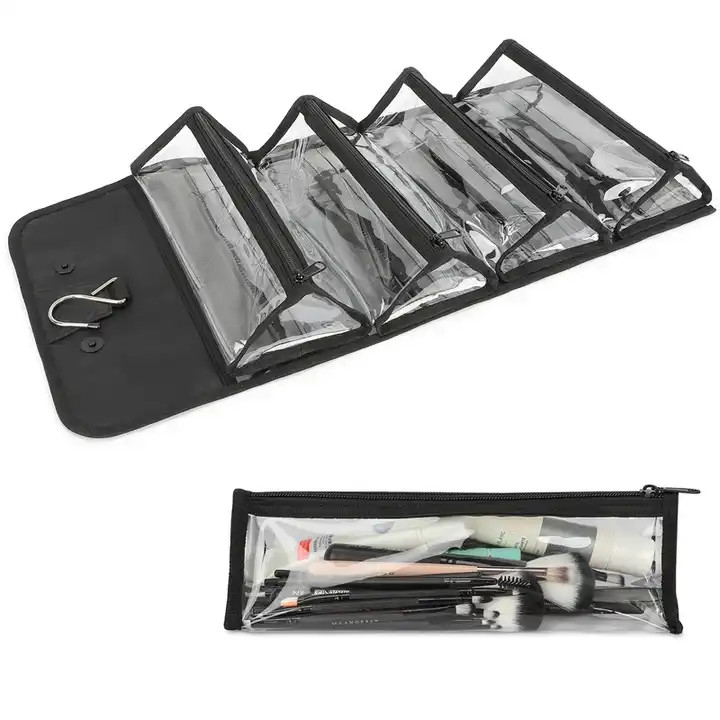 Elegante bolsa de lavado colgante de PVC de 28*13,5*13,5 cm para el baño masculino