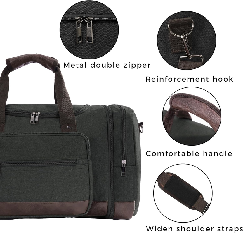 Bolso de viaje de gran capacidad de fin de semana conveniente para llevar el equipaje de los hombres