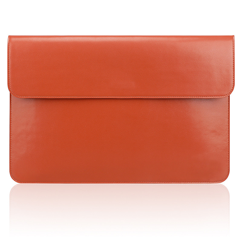 Bolsas portátiles personalizadas para negocios de mujeres para Macbook Pro 13 13.3 pulgadas Mano de computadora sobre de cuero