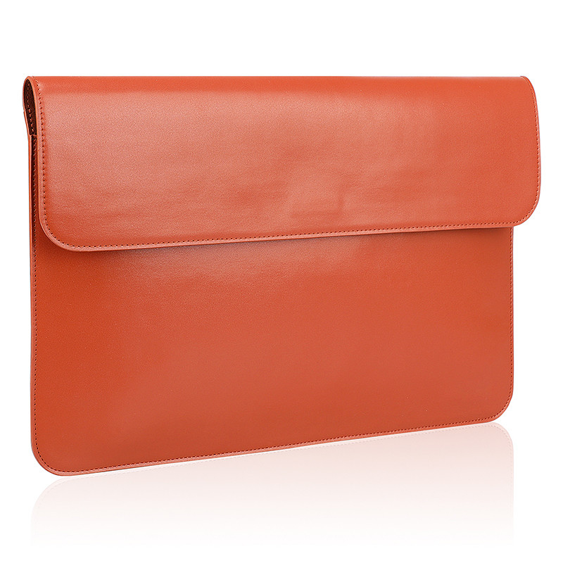 Bolsas portátiles personalizadas para negocios de mujeres para Macbook Pro 13 13.3 pulgadas Mano de computadora sobre de cuero