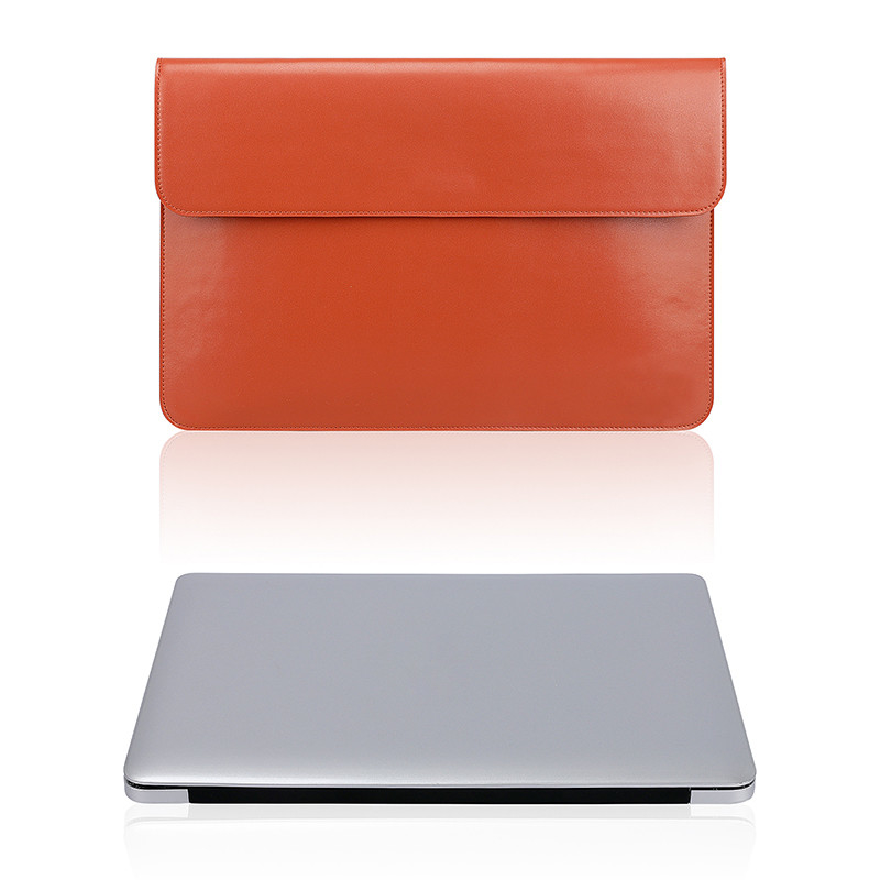 Bolsas portátiles personalizadas para negocios de mujeres para Macbook Pro 13 13.3 pulgadas Mano de computadora sobre de cuero