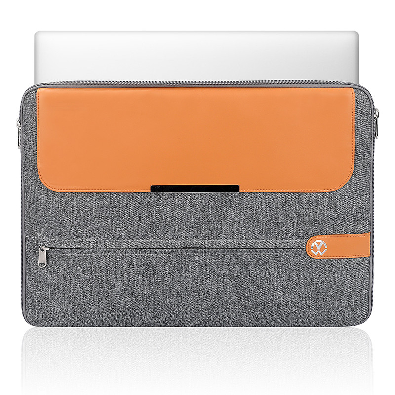 Mano de computadora de 15,6 pulgadas bolsas de negocios portátiles personalizadas de cuero portátil portátil portátil de mujeres tapa