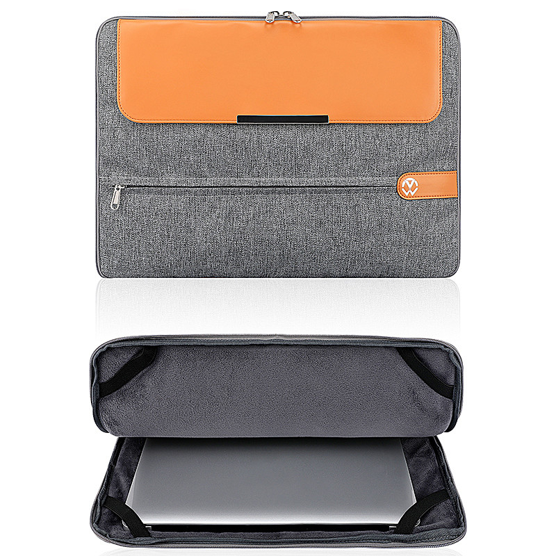 Mano de computadora de 15,6 pulgadas bolsas de negocios portátiles personalizadas de cuero portátil portátil portátil de mujeres tapa