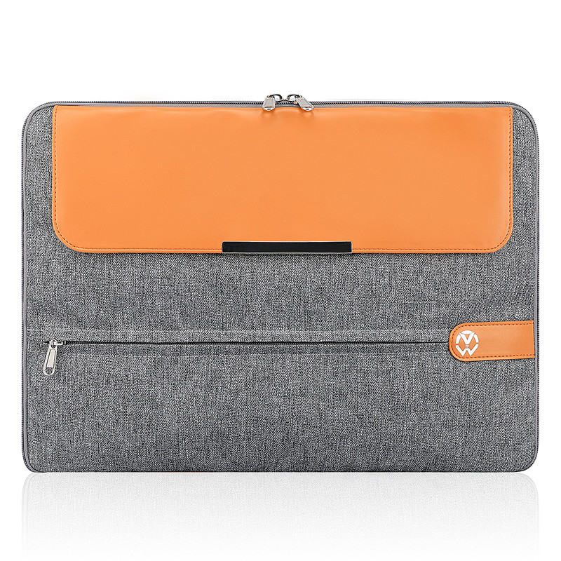 Mano de computadora de 15,6 pulgadas bolsas de negocios portátiles personalizadas de cuero portátil portátil portátil de mujeres tapa