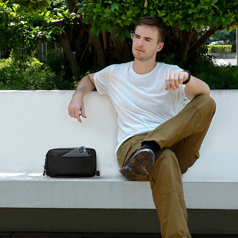 Bolso de higiene personalizado para viajes Bolso Eco-friendly Organizador cosmético colgante 3 capas