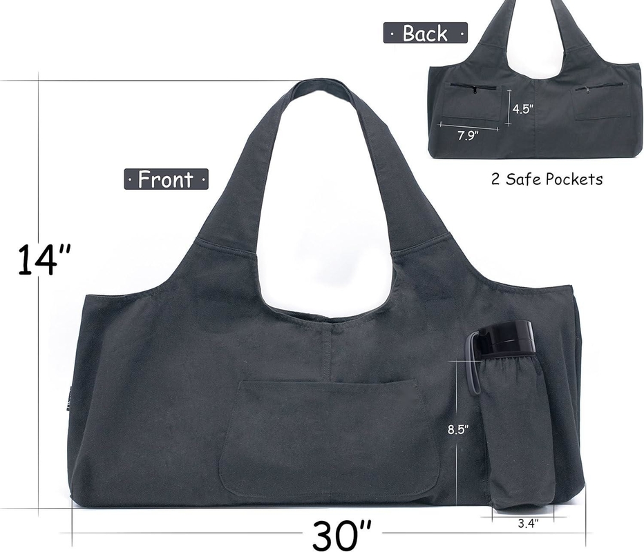 Bolsas de dos bolsas grandes y personalizadas de 13,6 onzas con bolsillos de almacenamiento multifuncionales