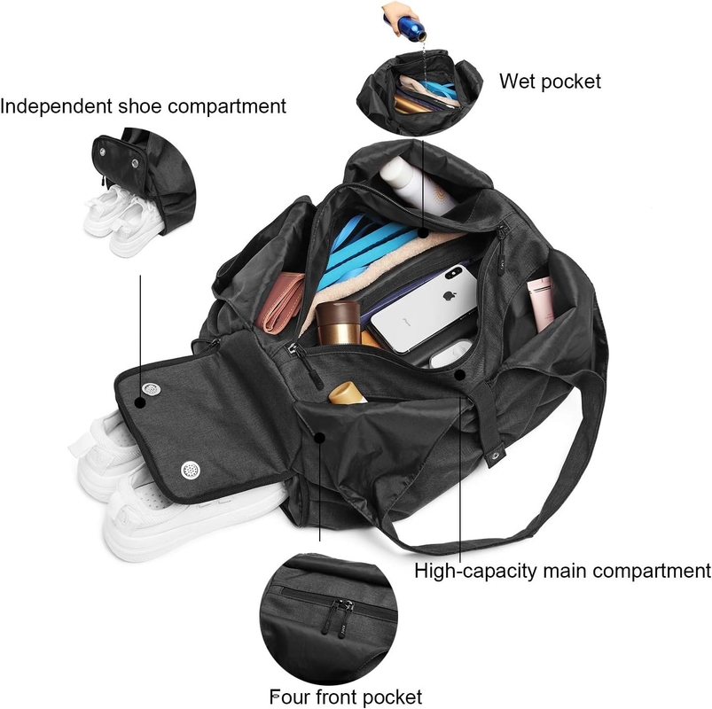 Bolsas personalizadas de yoga con bolsillos de almacenamiento húmedo y seco