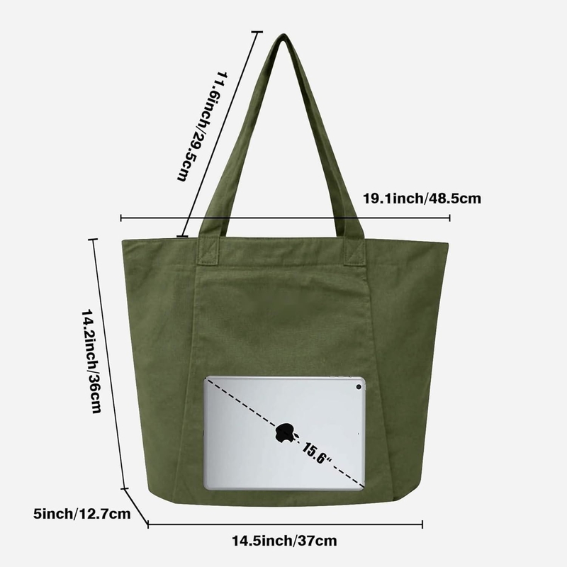 Bolsas deportivas de algodón de color verde grandes y duraderas bolsas personalizadas con zapatos bolsillo de compartimiento