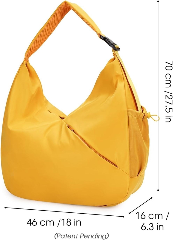 Bolso grande de gimnasio con soporte de esterilla de yoga oculto / bolsos personalizables Compartimiento para zapatos