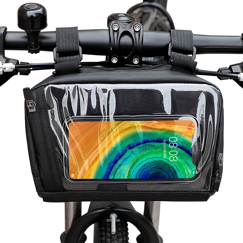 Pantalla táctil Búsqueda de bicicleta Bolso telefónico Ciclismo Casco de teléfono a prueba de agua Bolso de cartera exterior 20x8x10cm