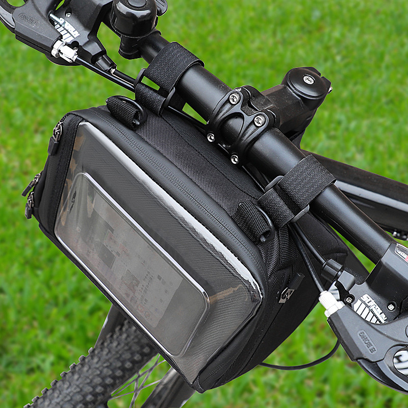 Pantalla táctil Búsqueda de bicicleta Bolso telefónico Ciclismo Casco de teléfono a prueba de agua Bolso de cartera exterior 20x8x10cm