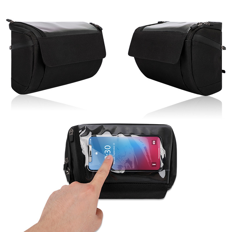 Pantalla táctil Búsqueda de bicicleta Bolso telefónico Ciclismo Casco de teléfono a prueba de agua Bolso de cartera exterior 20x8x10cm