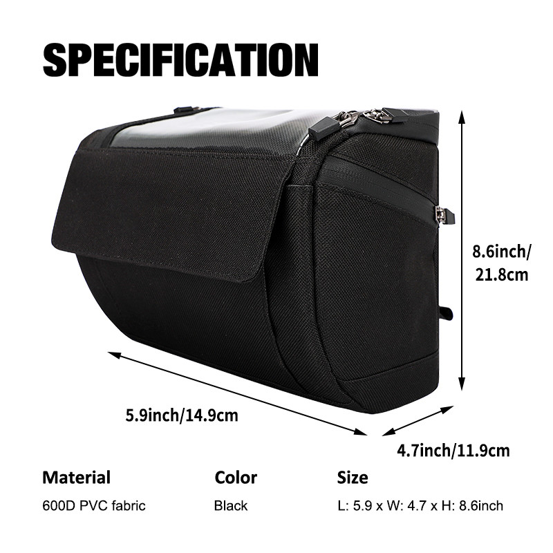 Pantalla táctil Búsqueda de bicicleta Bolso telefónico Ciclismo Casco de teléfono a prueba de agua Bolso de cartera exterior 20x8x10cm