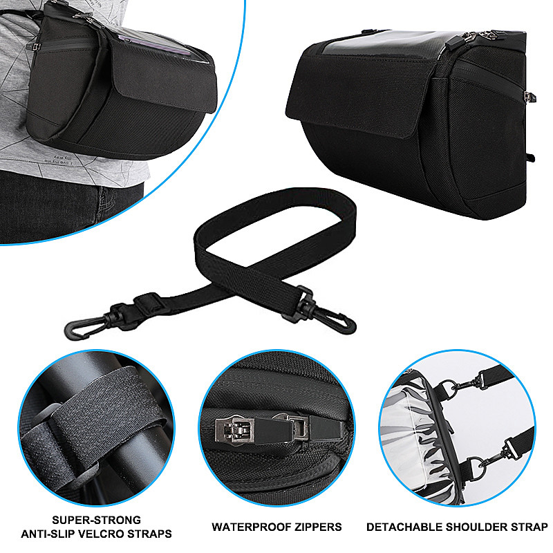 Pantalla táctil Búsqueda de bicicleta Bolso telefónico Ciclismo Casco de teléfono a prueba de agua Bolso de cartera exterior 20x8x10cm