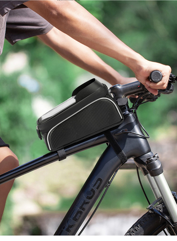 OEM o ODM bolso de teléfono de bicicleta impermeable de marco frontal bolso de bicicleta 8x3x5 