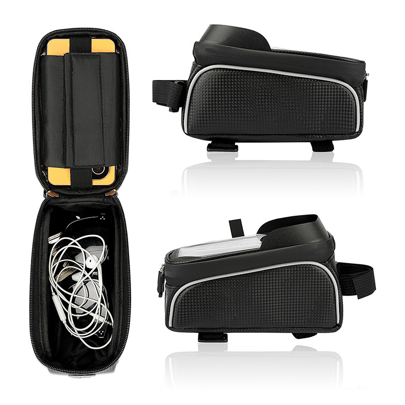OEM o ODM bolso de teléfono de bicicleta impermeable de marco frontal bolso de bicicleta 8x3x5 